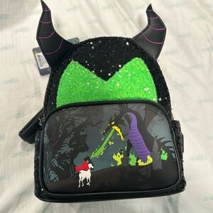 Loungefly malificent backpack NWT